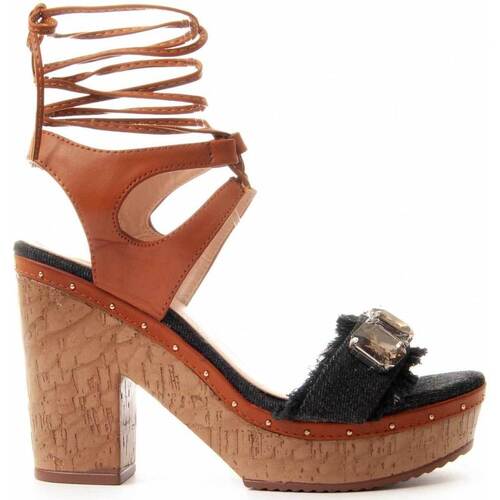 Chaussures Femme Sandales et Nu-pieds Leindia 87359 Noir