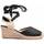 Chaussures Femme Espadrilles Leindia 87744 Noir