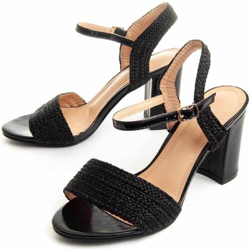 Chaussures Femme Sandales et Nu-pieds Leindia 88151 Noir