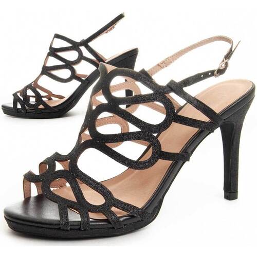 Chaussures Femme Sandales et Nu-pieds Leindia 88167 Noir