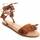 Chaussures Femme Paniers / boites et corbeilles Leindia 88179 Marron