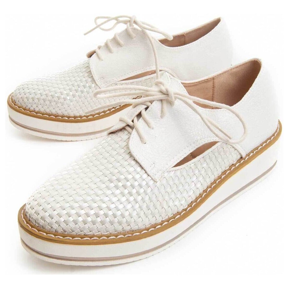 Chaussures Femme Derbies & Richelieu Leindia 88184 Blanc