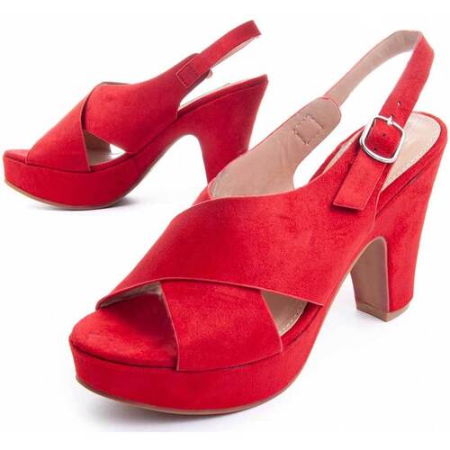 Chaussures Femme Douceur d intéri Leindia 88196 Rouge