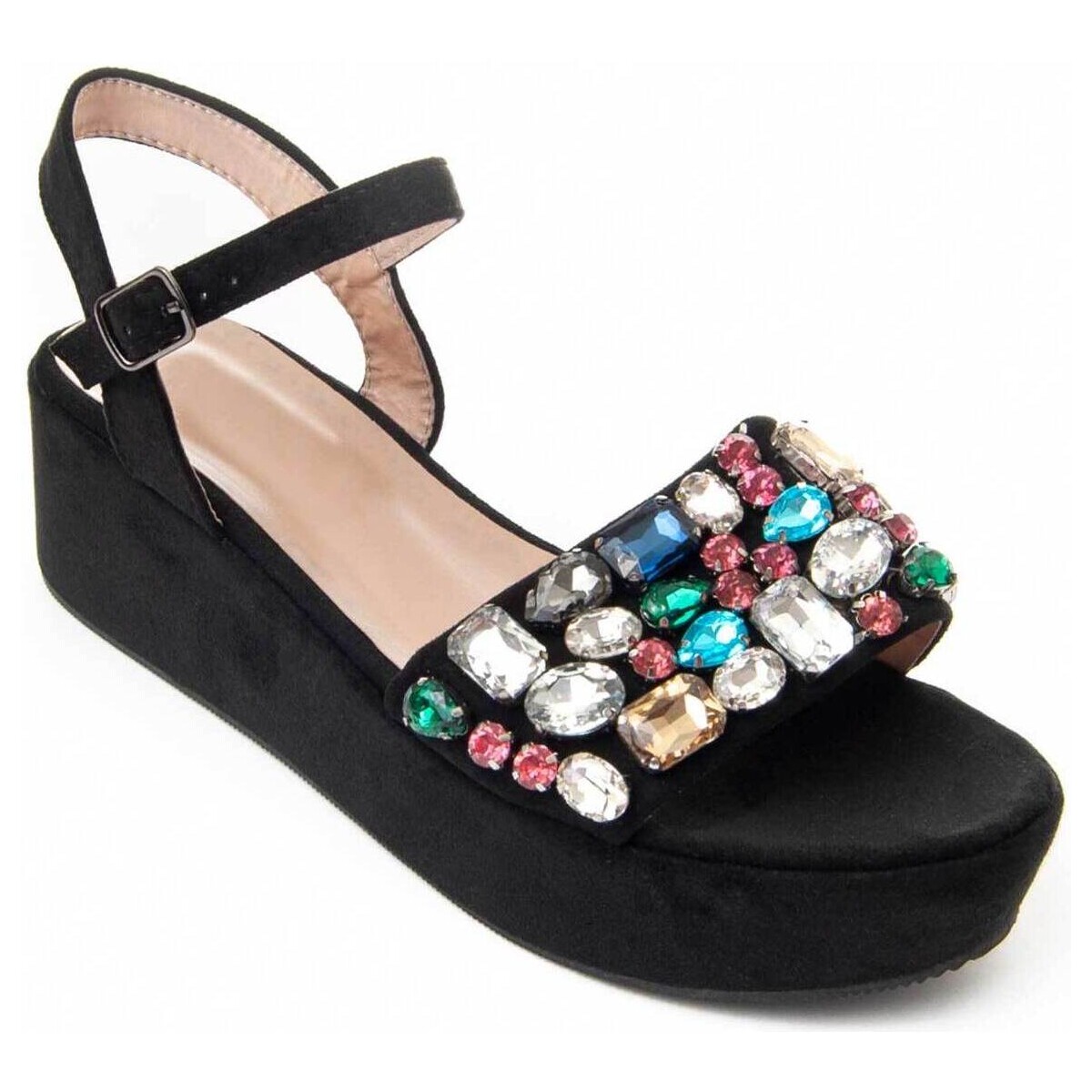 Chaussures Femme Sandales et Nu-pieds Leindia 89060 Noir
