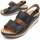 Chaussures Femme Sandales et Nu-pieds Leindia 89073 Noir