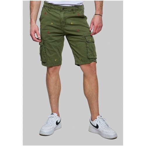 Vêtements Homme Shorts / Bermudas Kebello Short Cargo à motifs Vert H Vert