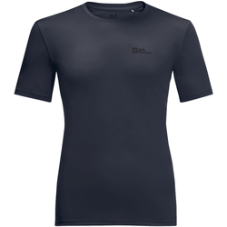 Vêtements Homme T-shirts manches courtes Jack Wolfskin Tech Tee M Bleu
