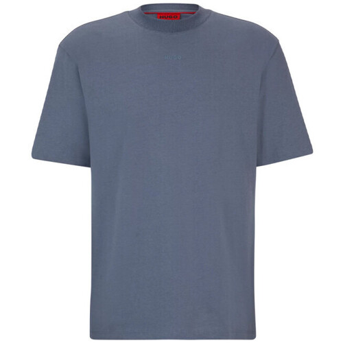 Vêtements Homme T-shirts & Polos BOSS T-SHIRT BLEU PASTEL RELAXED FIT EN JERSEY DE COTON À LOGO IM Bleu
