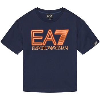 Vêtements Garçon T-shirts manches courtes Emporio Armani EA7 3DBT57-BJ02Z Bleu