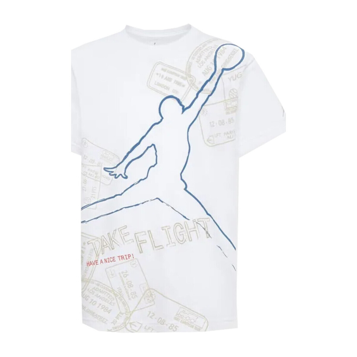 Vêtements Garçon T-shirts manches courtes Nike 95D006 Blanc