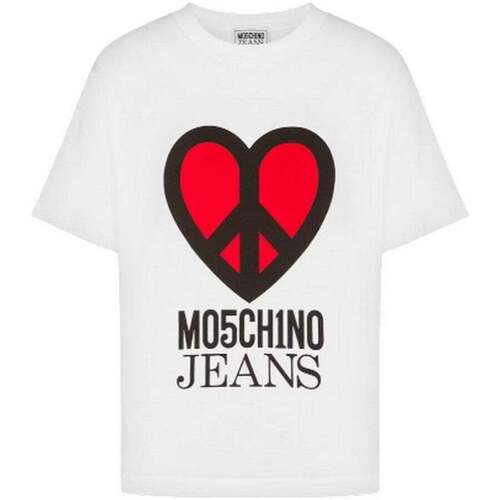 Vêtements Femme T-shirts Womens manches courtes Moschino  Blanc