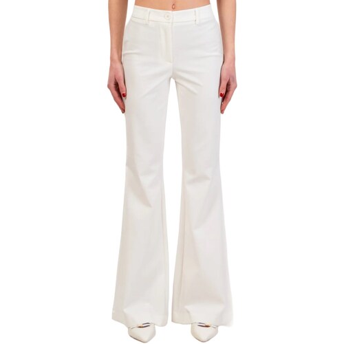 Vêtements Femme Pantalons 5 poches Vicolo TB0083 Blanc