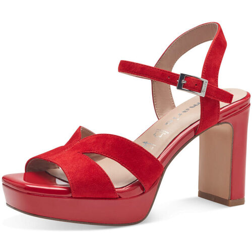 Chaussures Femme Sandales et Nu-pieds Tamaris Sandale Talon Rouge Rouge