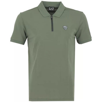 Vêtements Homme T-shirts & Polos Ea7 Emporio Armani crepe Polo Vert