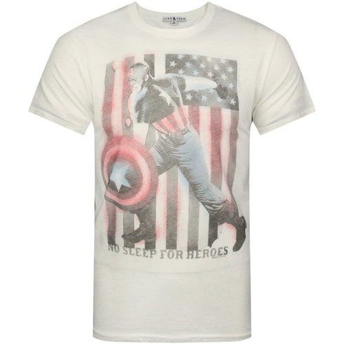 Vêtements Homme T-shirts manches longues Junk Food No Sleep For Heroes Blanc