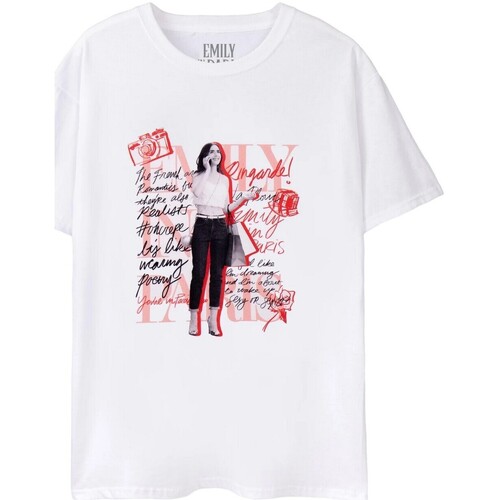 Vêtements Femme T-shirts manches courtes Emily In Paris NS7929 Blanc