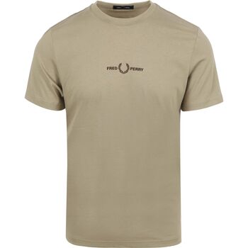MCQ logo patch basic T-shirts & Polos Fred Perry T-Shirt M4580 Kaki Vert