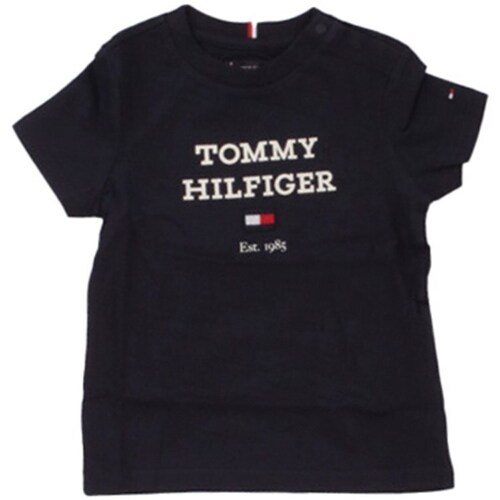 Vêtements Garçon T-shirts manches courtes Tommy Hilfiger KB0KB08671 Noir
