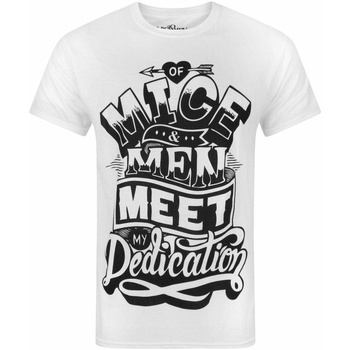 Vêtements Homme T-shirts manches longues Of Mice And Men Dedication Blanc