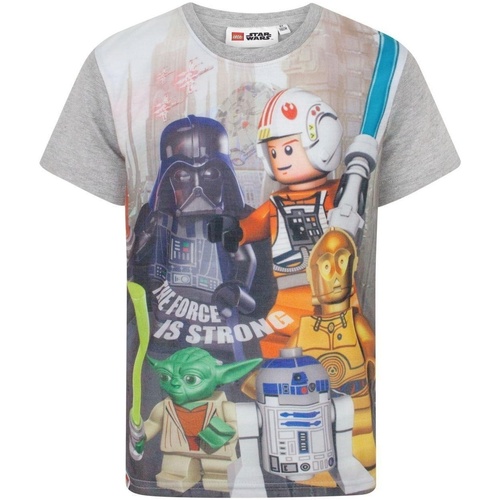 Vêtements Enfant T-shirts Korte manches courtes Lego Star Wars The Force Is Strong Gris