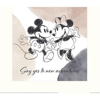 Maison & Déco Affiches / posters Disney 40 cm x 40 cm PM4921 Noir