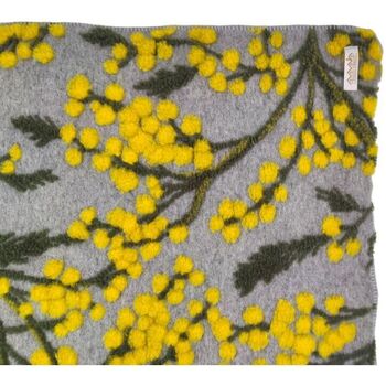 Biella Fabrics Plaid Mimosa Grey/Yellow/Green Gris