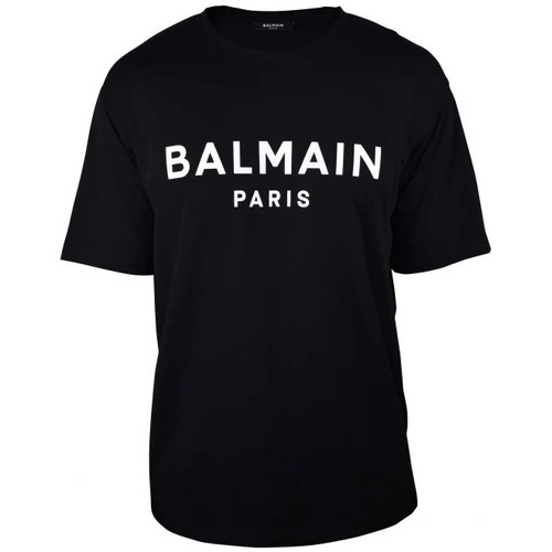 Vêtements Homme T-shirts & Polos Balmain T-Shirt floral-print Noir
