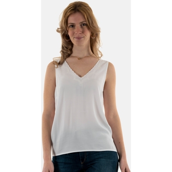 Vêtements Femme Débardeurs / T-shirts sans manche Le Temps des Cerises fmarjoli0000000241 Blanc