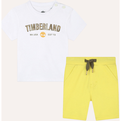 Vêtements Garçon timberland emerald bay knit sneaker Timberland Ensemble  2 pièces en coton Multicolore