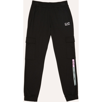 Vêtements Fille Pantalons Emporio kamizelka Armani EA7 Pantalon de jogging  pour fille avec logo et grandes poches Noir