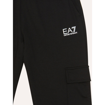 Emporio Armani EA7 Pantalon de jogging  pour fille avec logo et grandes poches Noir