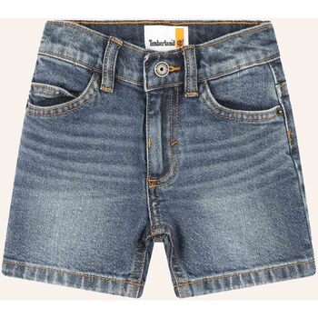 Vêtements Garçon Shorts / Bermudas Timberland displayed Short en jean  pour bébé Bleu