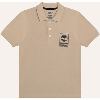 Vêtements Garçon T-shirts & Polos botas Timberland Polo  pour garçon à 3 boutons en coton Beige
