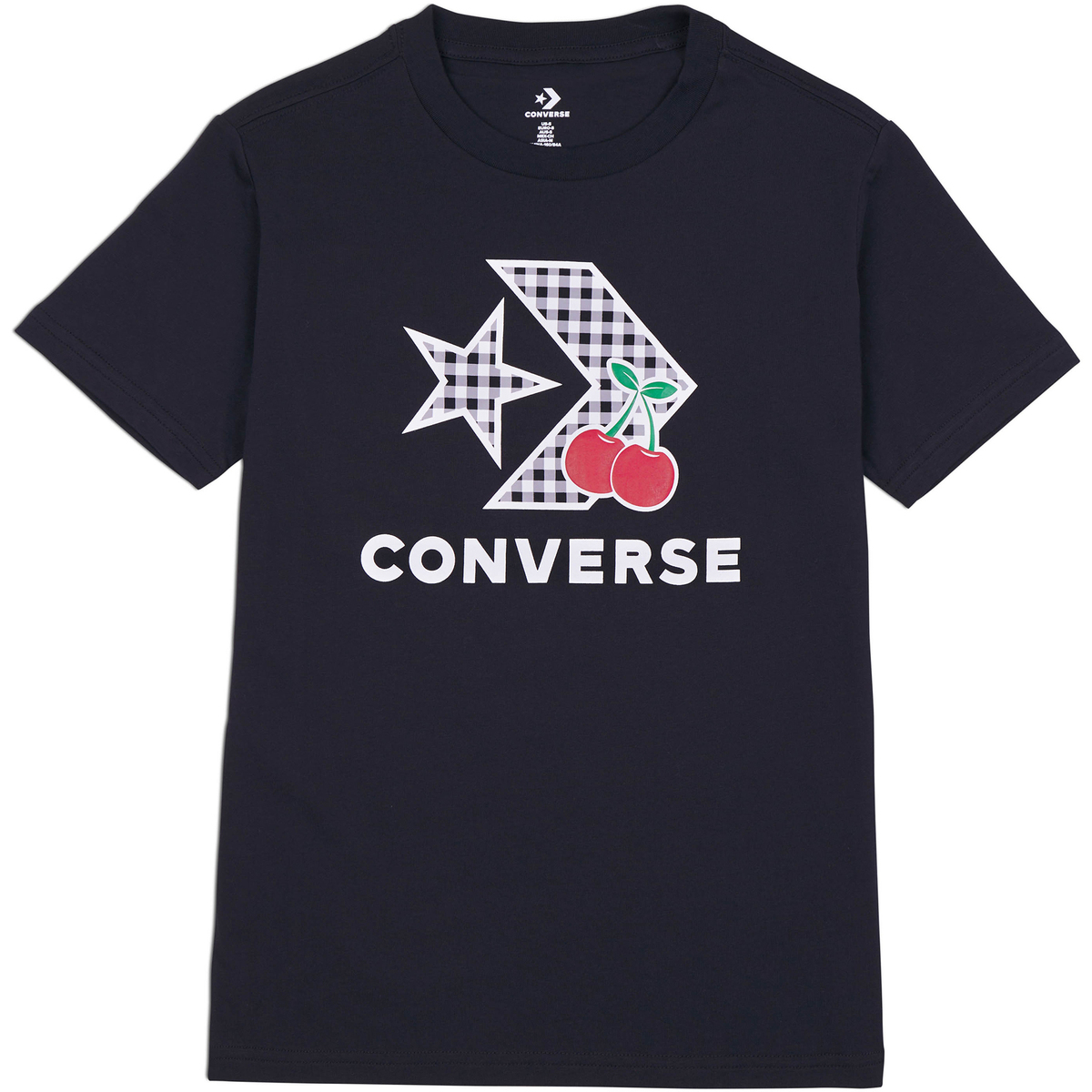 Vêtements Femme T-shirts manches courtes Converse Star Chevron Infill Noir
