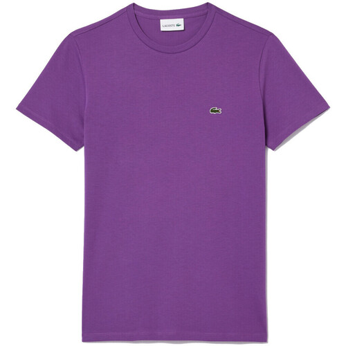 Vêtements Homme T-shirts manches courtes Lacoste TH6709 Violet