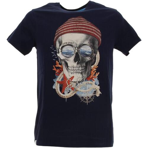 Vêtements Homme T-shirts manches courtes Deeluxe Nautica ts m Bleu