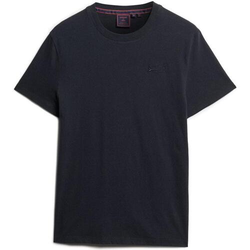 Vêtements Homme T-shirts manches courtes Superdry Essential logo brode tsh mc bleu Bleu