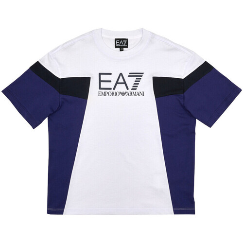 Vêtements Garçon T-shirts manches courtes Emporio Armani EA7 3DBT66-BJ02Z Blanc