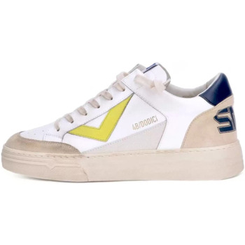 Chaussures Homme Baskets mode 4B12 sneakers Low Men Kyle White Blue Blanc