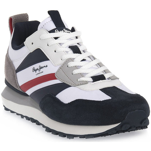 Chaussures Homme Baskets mode Pepe jeans FOSTER HEAT M Blanc