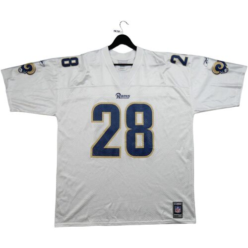 Vêwith Homme T-shirts manches courtes Vector Reebok Sport Maillot  Los Angeles Rams NFL Blanc
