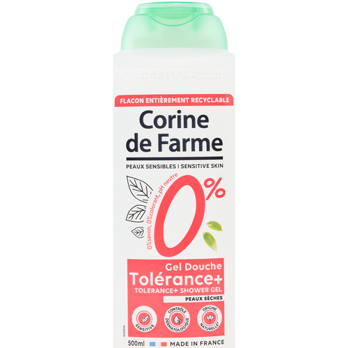 Beauté Soins corps & bain Corine De Farme Gel douche tolérance+ 0% peaux sèches Autres