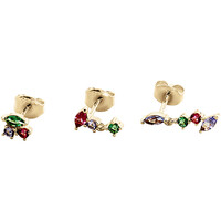 Montres & Bijoux Femme Boucles d'oreilles Agatha Ruiz de la Prada Set de trois piercings  argent doré oxydes

ligne Amas Jaune