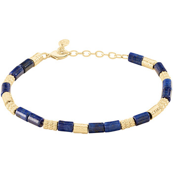 Agatha Ruiz de la Prada Bracelet  Pietra métal doré lapiz lazuli Jaune
