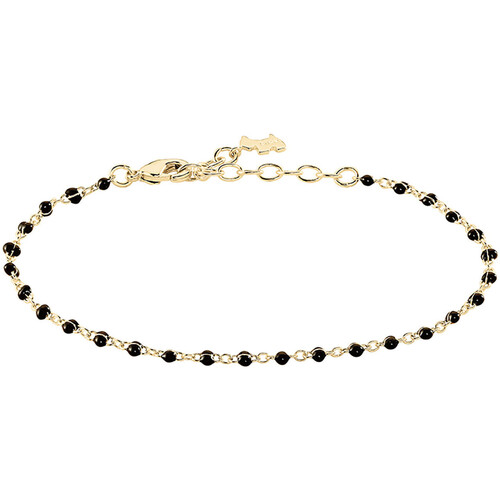 Montres & Bijoux Femme Bracelets Agatha Ruiz de la Prada Bracelet  Smarty doré perles émail noir Jaune