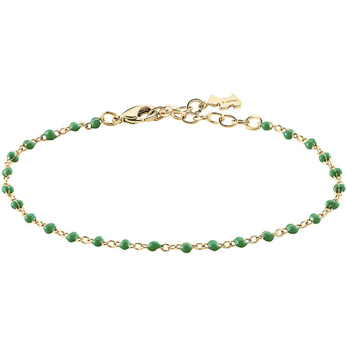 Montres & Bijoux Femme Bracelets prada logo plaque arm bag itema Prada Bracelet  Smarty doré perles émail vert Jaune