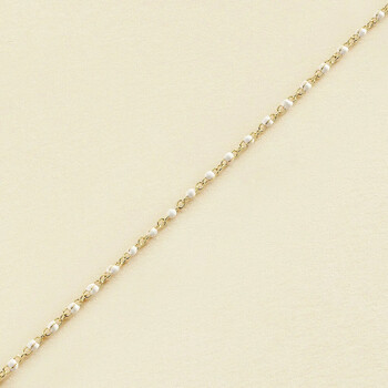 Agatha Ruiz de la Prada Bracelet  Smarty perles émail blanc Jaune