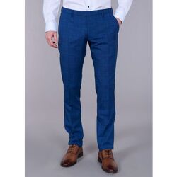 Vêtements Homme Pantalons de costume Jerem PANTALON DE COSTUME AJUSTÉ À MOTIF PRINCE DE GALLES Bleu