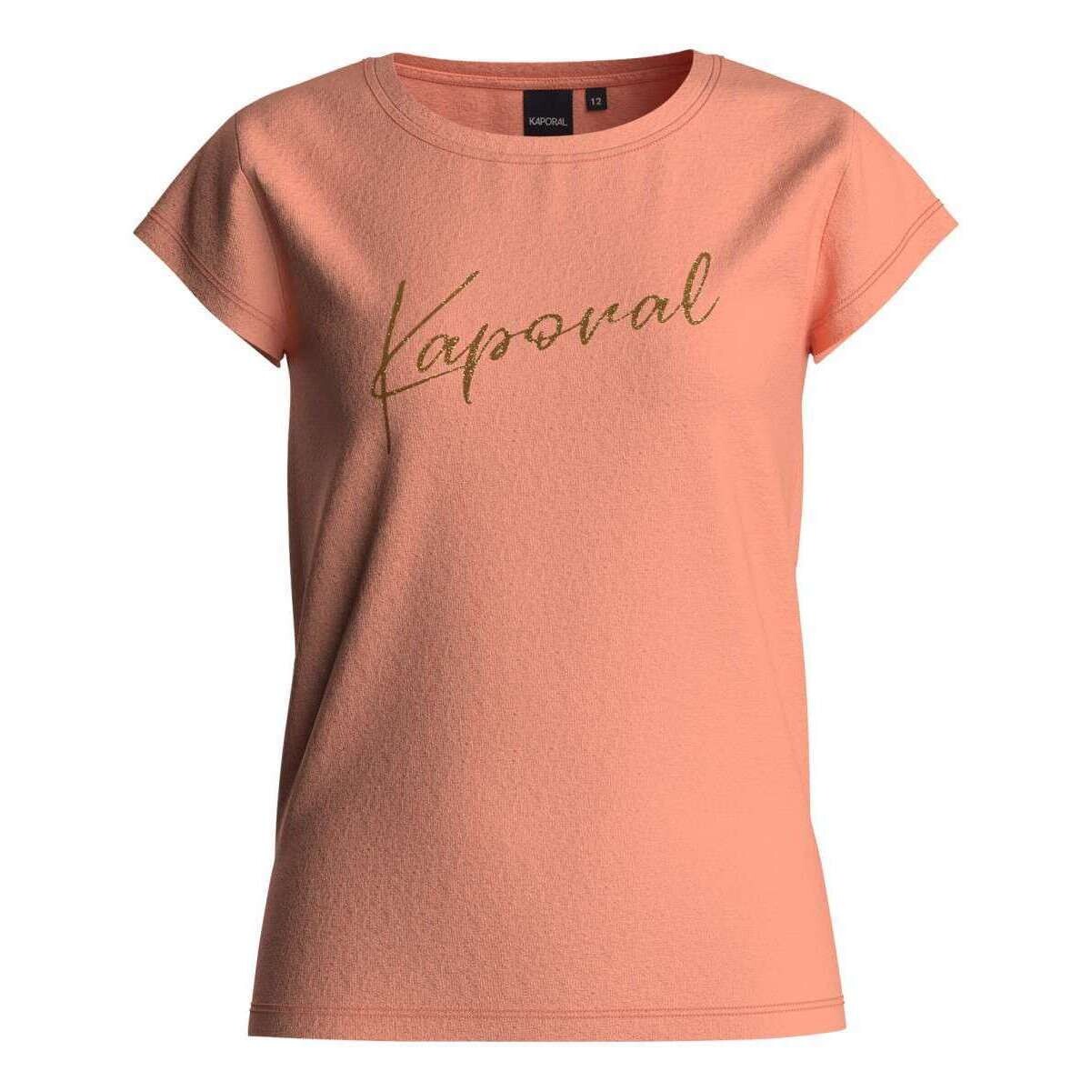 Vêtements Fille T-shirts manches courtes Kaporal 161589VTPE24 Orange