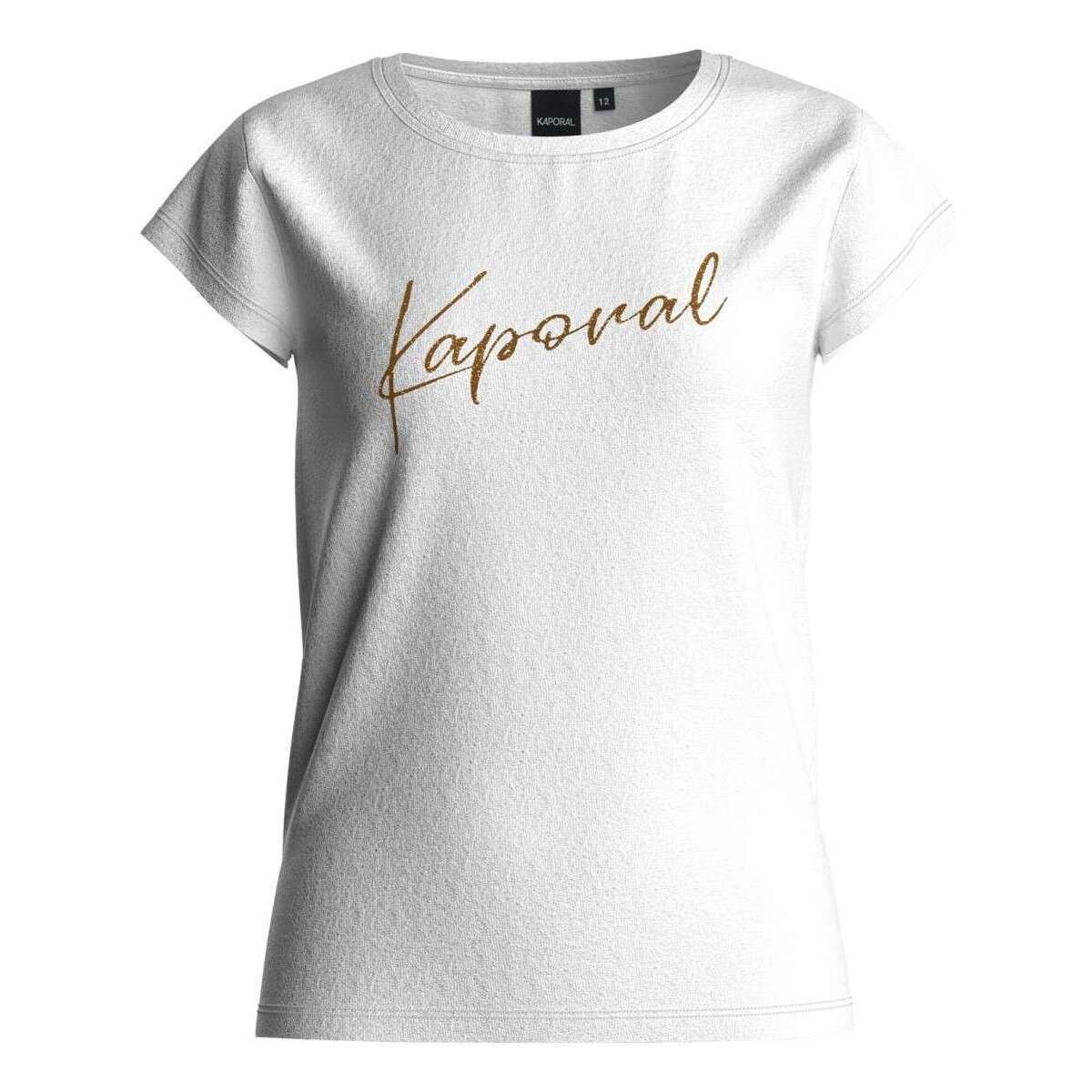 Vêtements Fille T-shirts manches courtes Kaporal 161590VTPE24 Blanc